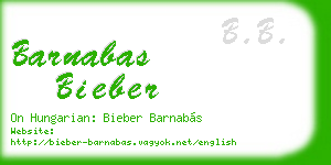 barnabas bieber business card